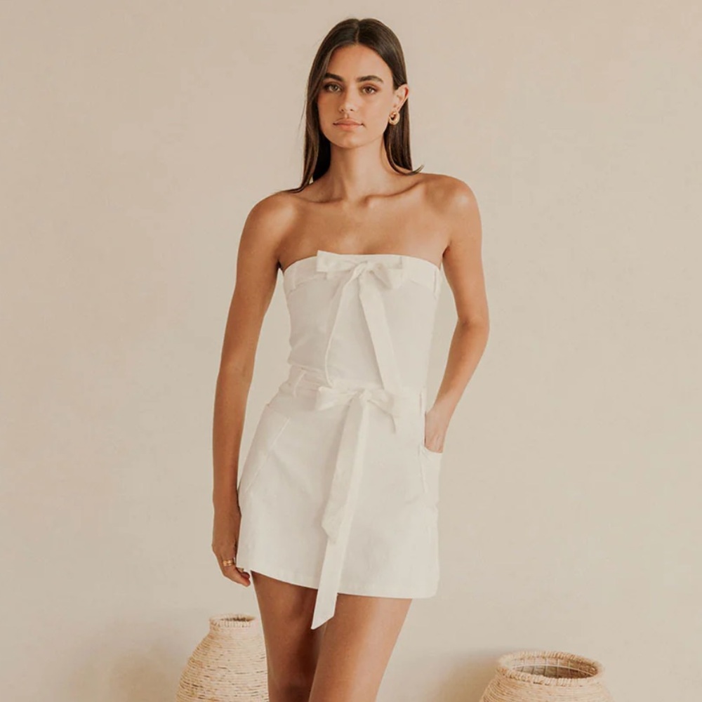 Sabo Skirt White Mini Dress